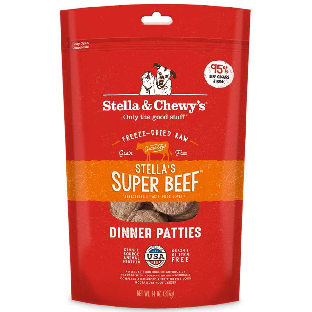 Stella & Chewy's Freeze-Dried Raw Stella's Super Beef Dinner Patties, 14 oz.