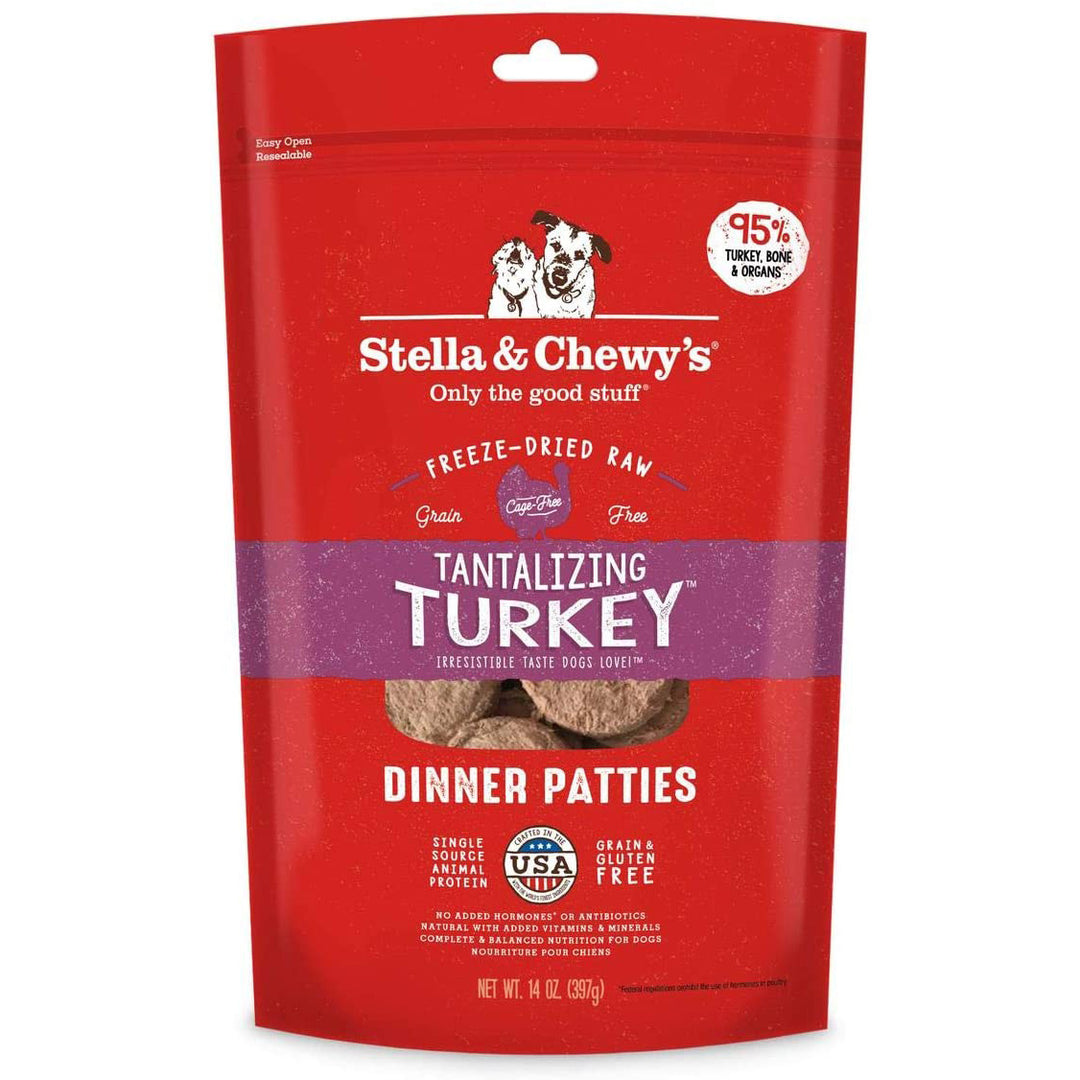 Stella & Chewy's Freeze-Dried Raw Stella's Tantalizing Turkey Dinner Patties, 14 oz.