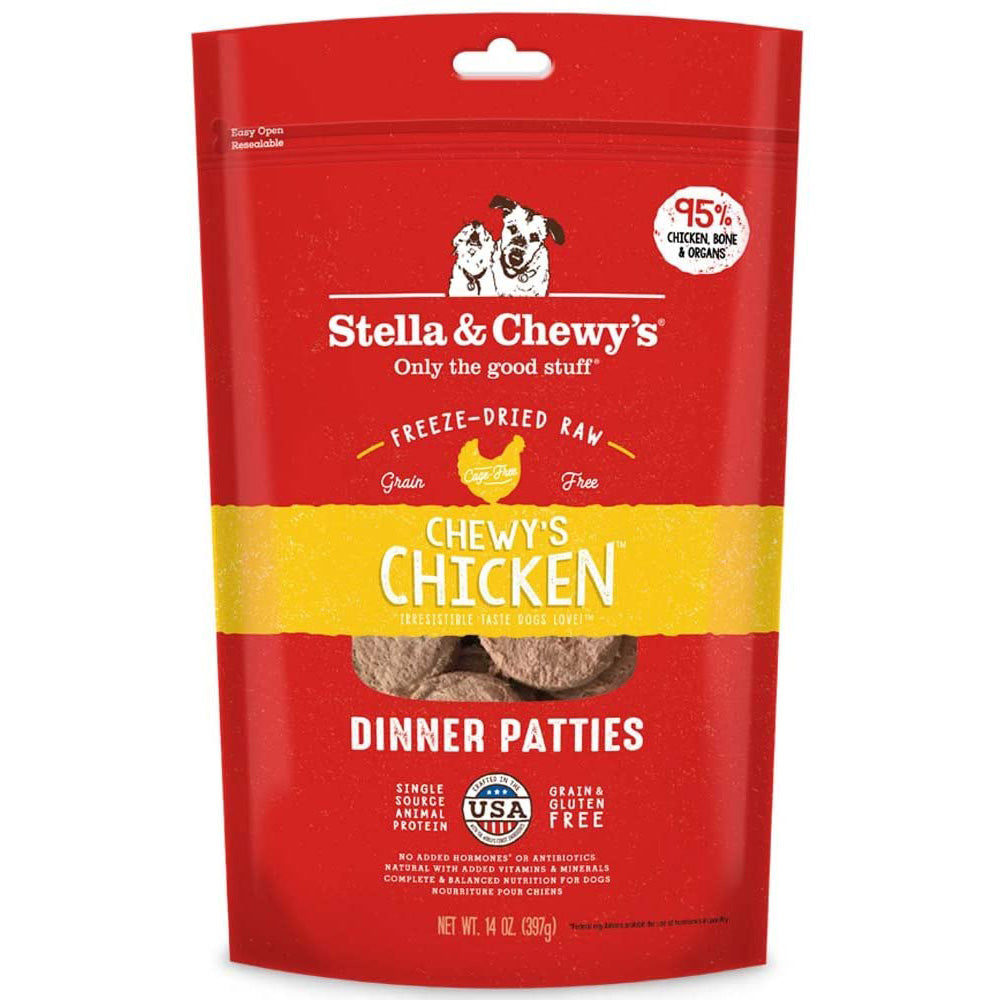 Stella & Chewy's Freeze-Dried Raw Chewy's Chicken Dinner Patties, 14 oz.