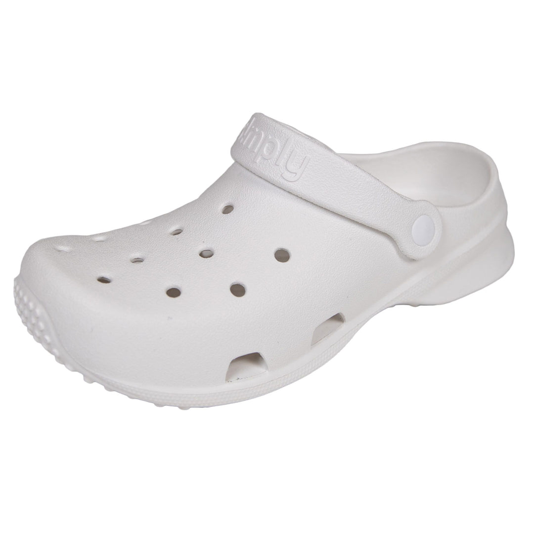 Simply Southern Clog Slipper, White, Size 8
