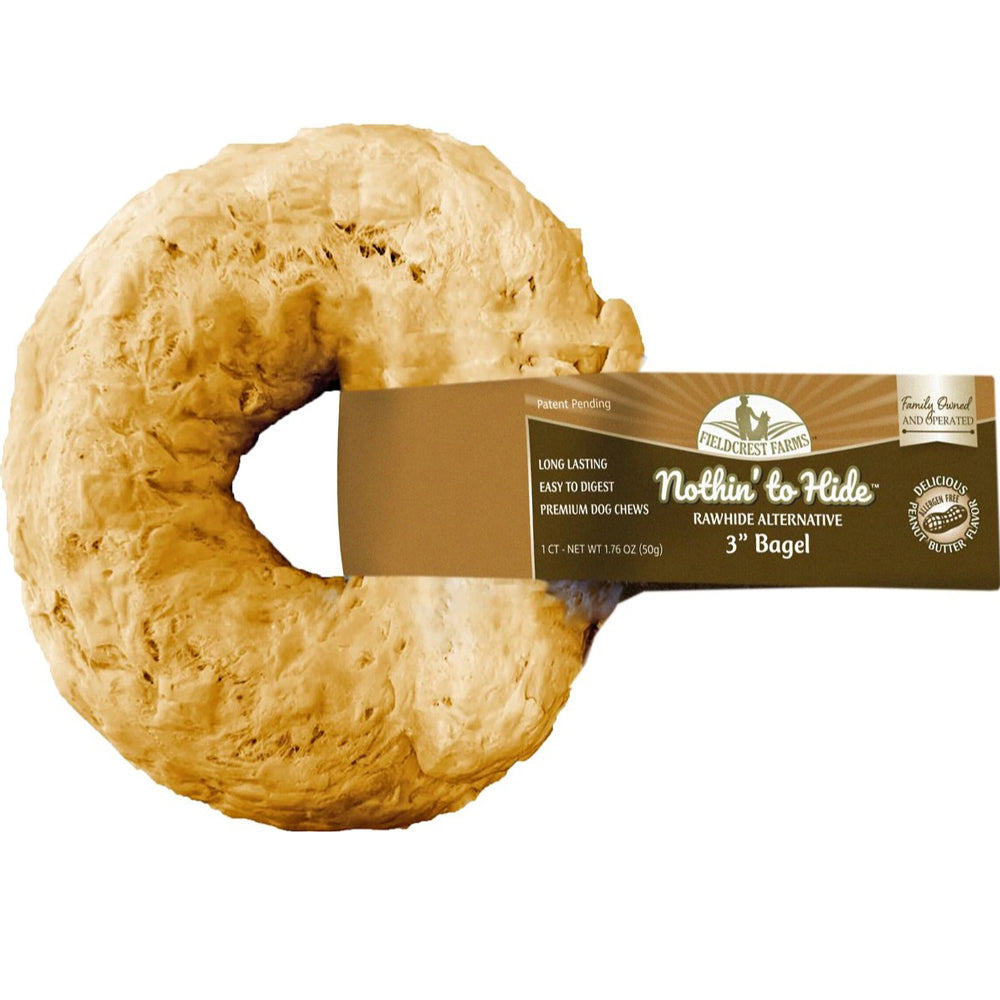 Nothing to Hide, Peanut Butter Bagel, 3", 1.76 oz.