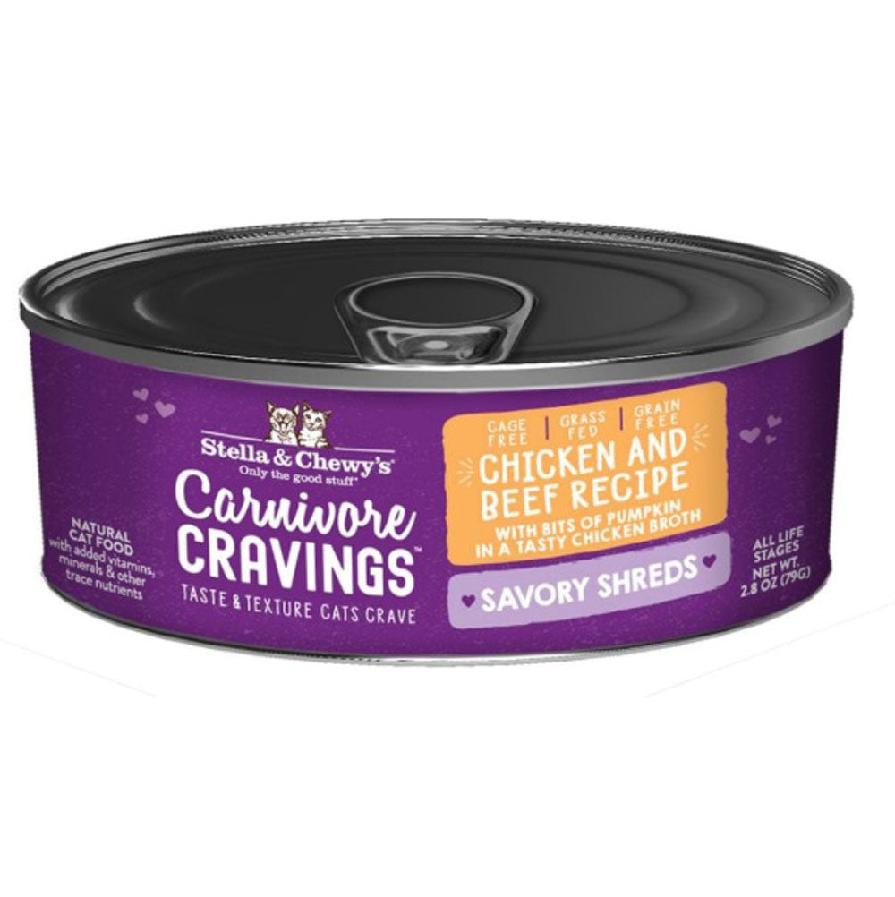 Stella & Chewy's, Carnivore Shredded Chicken and Beef, 2.8 oz.