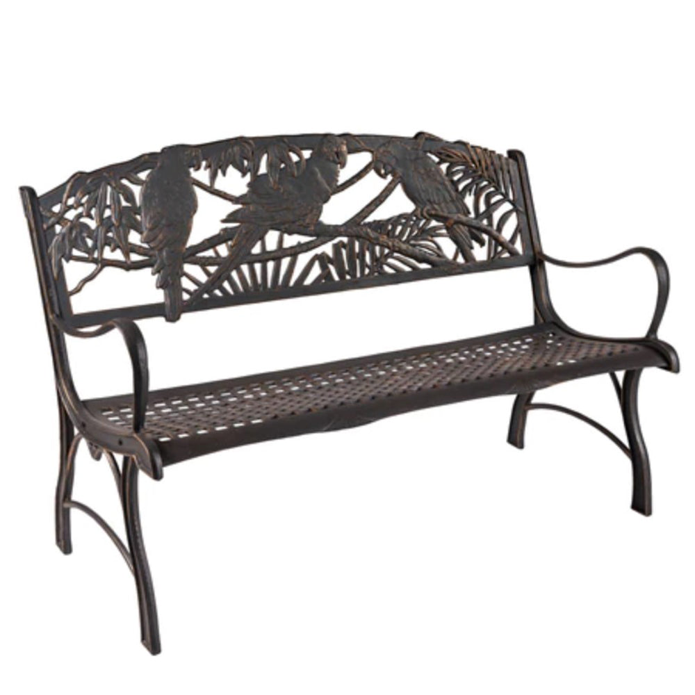 Painted Sky, Parrot Bench, Iron