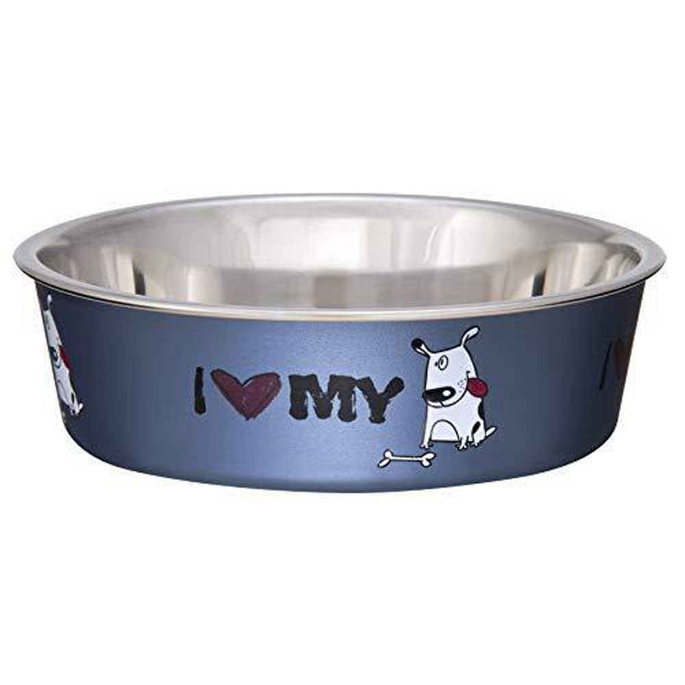 Loving Pets, Bella Bowl, Steel Blue