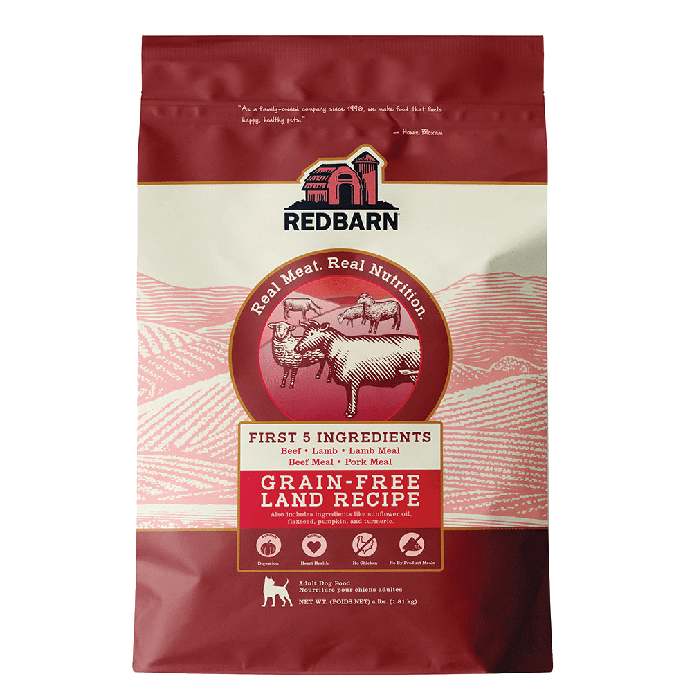 Red Barn Grain-Free Land Recipe Dog Food, Beef/Lamb 4#