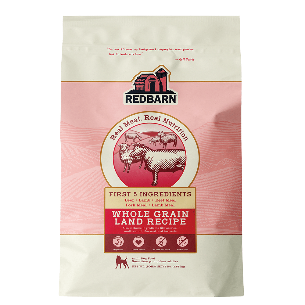 Red Barn Whole Grain Land Recipe Dog Food, Beef/Lamb 4#