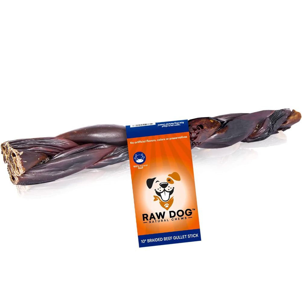 Raw Dog, Braided Beef Gullet, 10"
