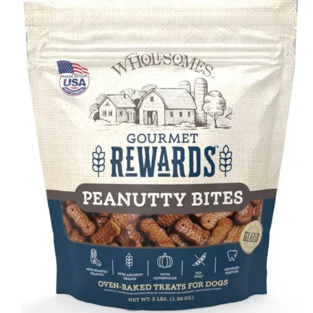 Wholesomes, Peanutty Biscuit Bites, 3lb.