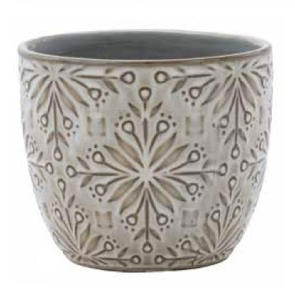 Napco, Snowflake Cache Ceramic Pot, Large