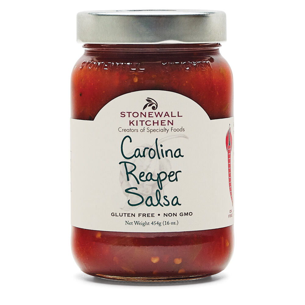 Stonewall Kitchen, Carolina Reaper Salsa, Glass Jar, 16 oz.