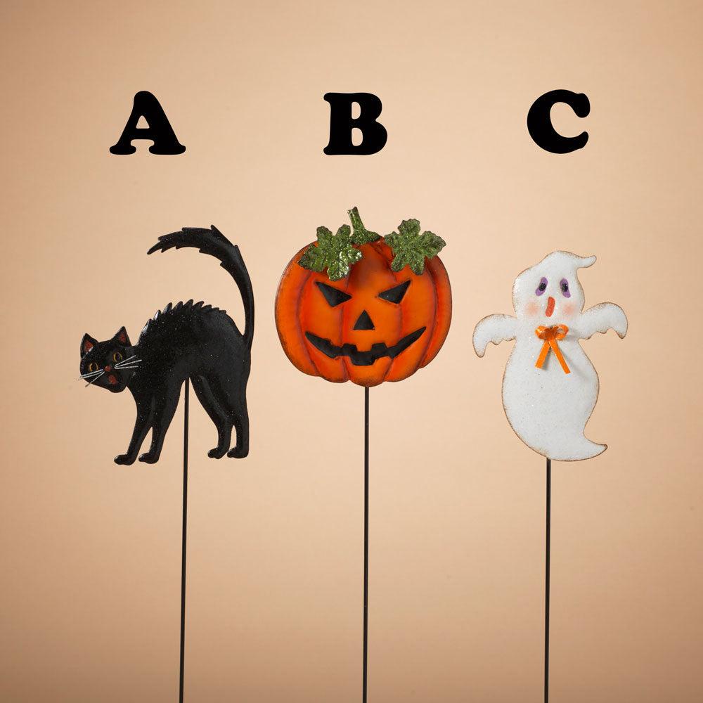 Gerson Company, Assorted Halloween Yard Stake, Sold Separately, Metal, 18.1"H