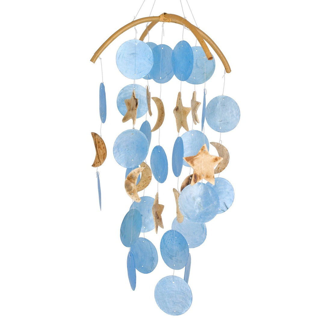 Woodstock Chimes Capiz Chime, Dark Blue