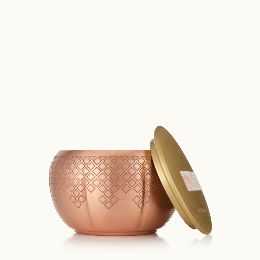 Thymes Heirlum Pumpkin Medium Copper Candle