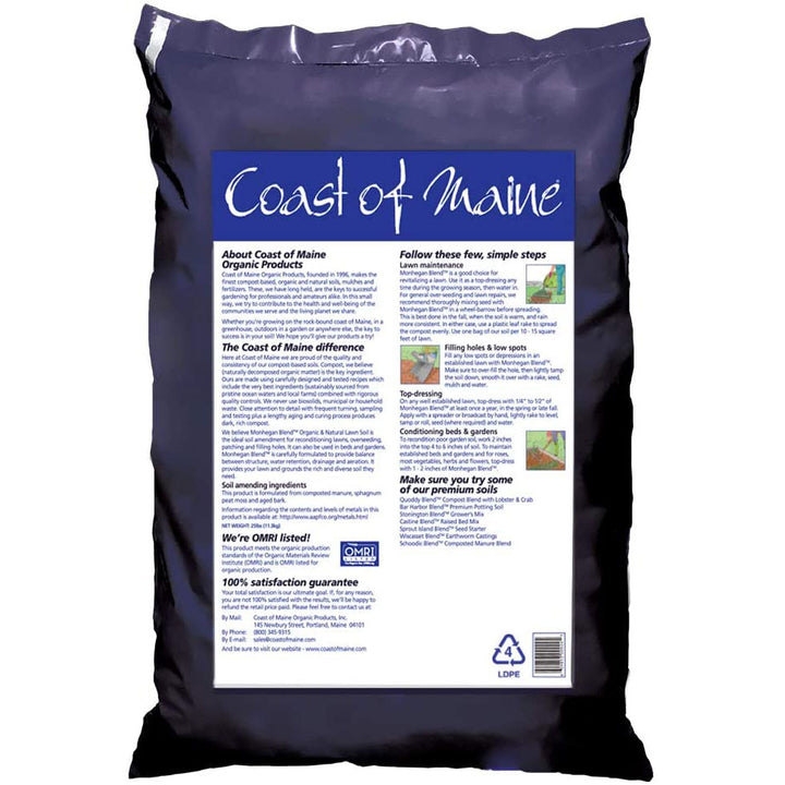 Coast of Maine Monhegan Blend Black Earth Lawn Soil, 1 Cu. Ft.