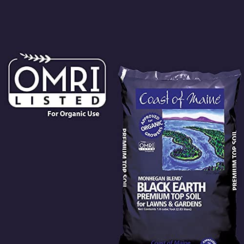 Coast of Maine Monhegan Blend Black Earth Lawn Soil, 1 Cu. Ft.