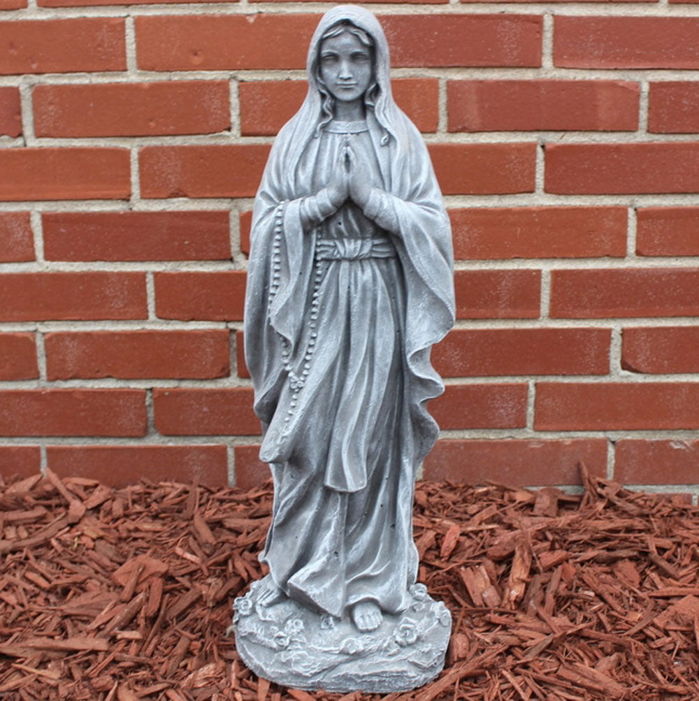 Smith Garden Center, Mary With Rosary Statue