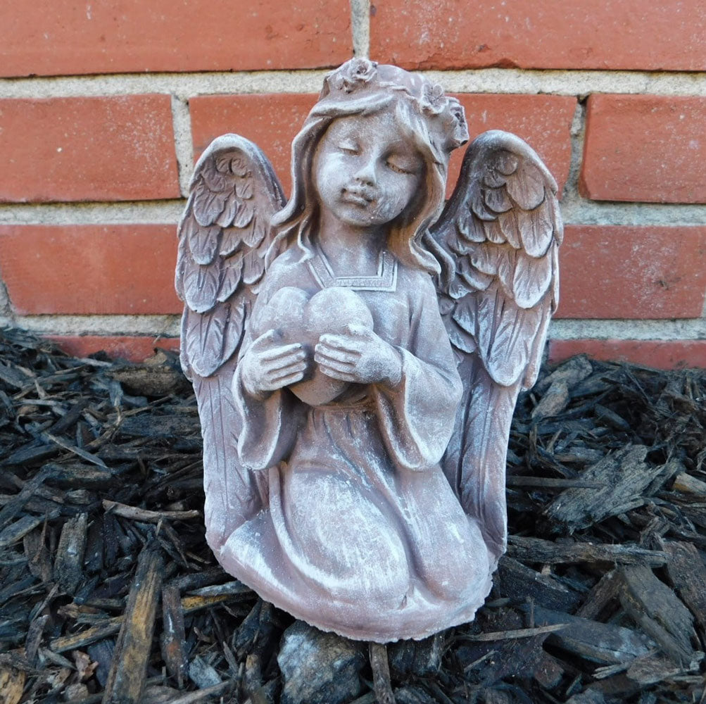 Smith Garden Statue, Heart Angel Statue, Small