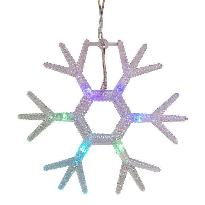 Kurt Adler 5-Piece RGB LED Snowflake Light Set