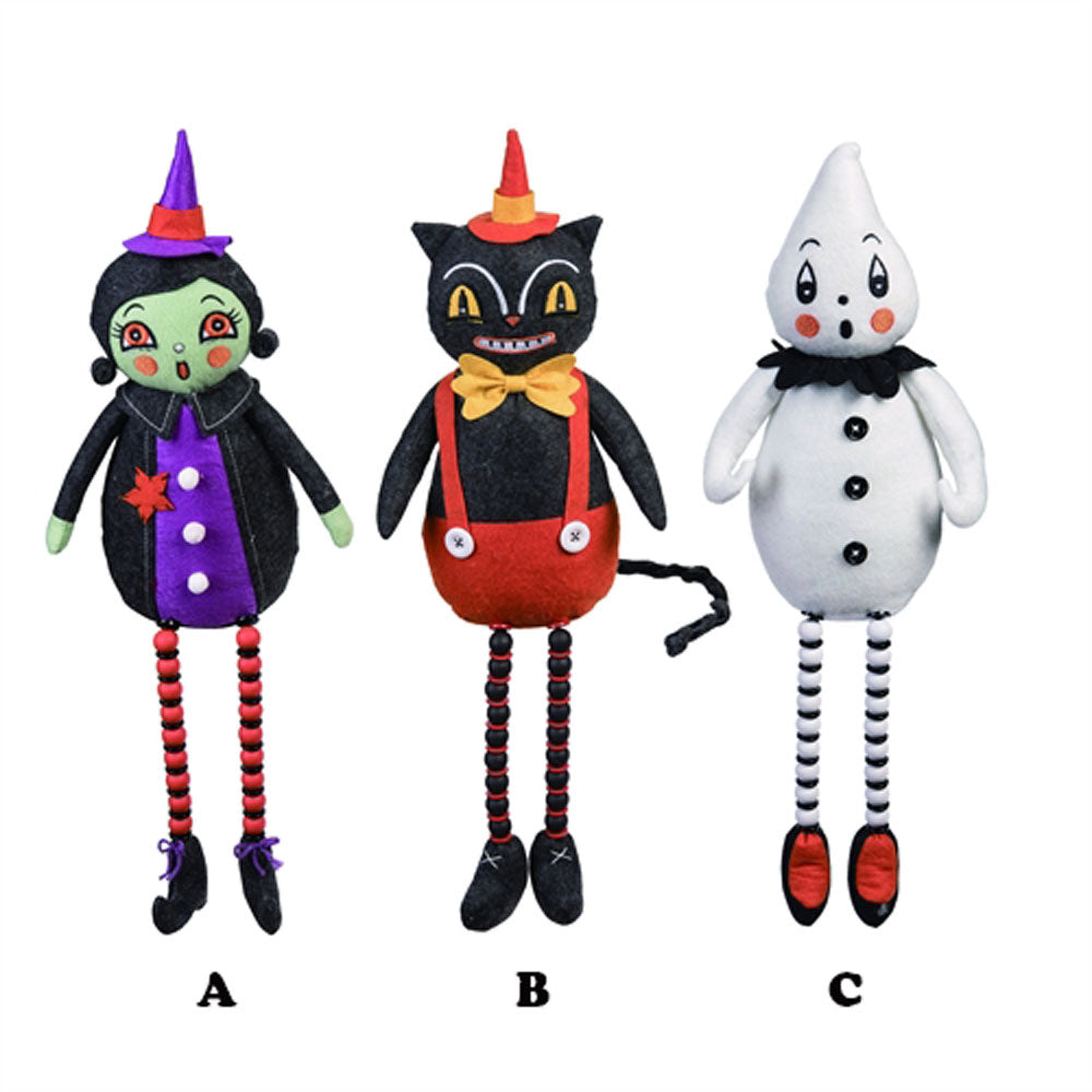 HALLOWEEN PLUSH SHELF SITTER AST