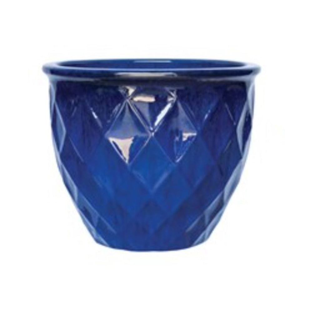 Michael Carr Designs, Teardrop Round Planter, Admiral Blue