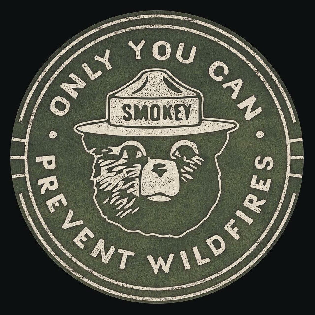 Smokey Bear Round Metal Sign