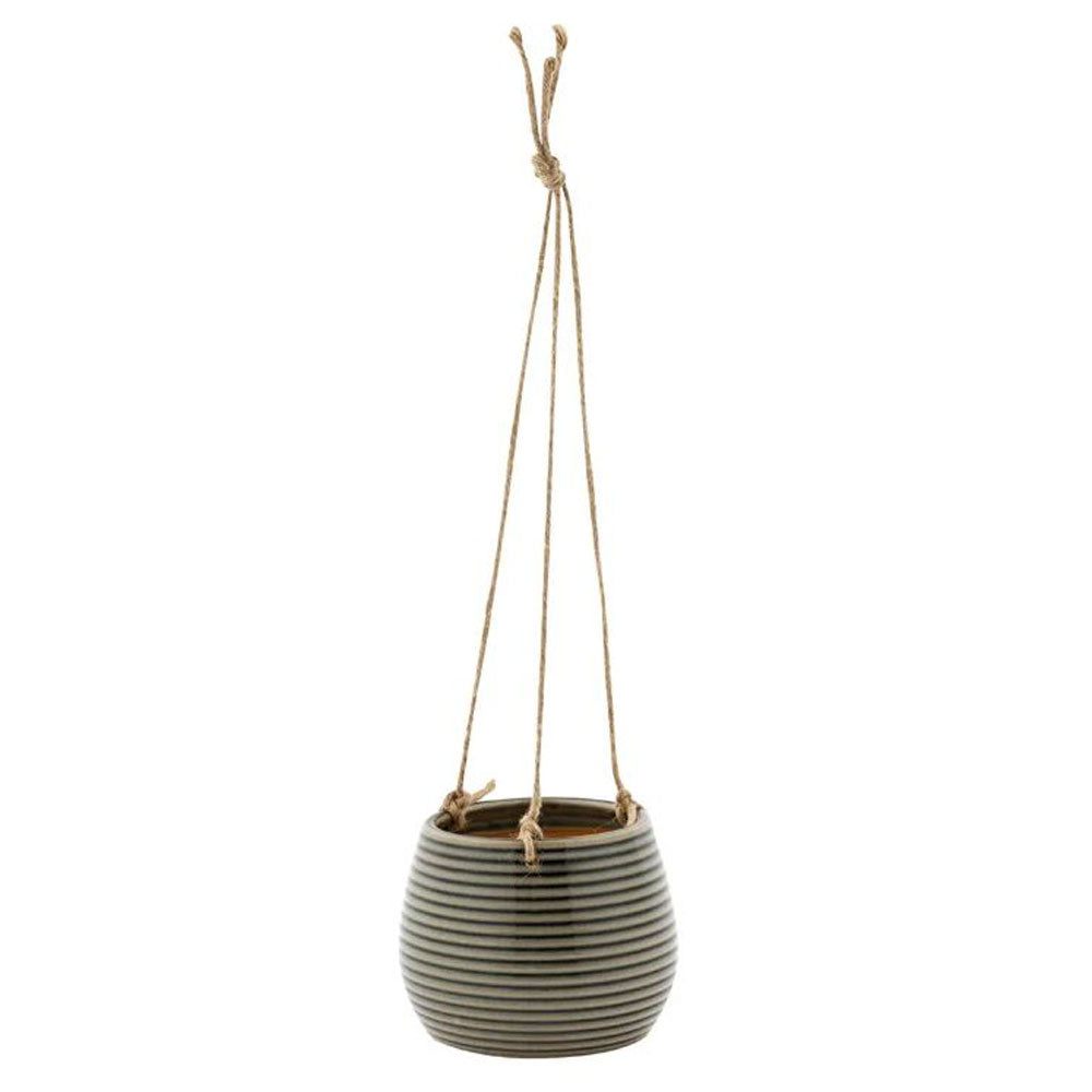 Napco, Black & White Hanging Pot