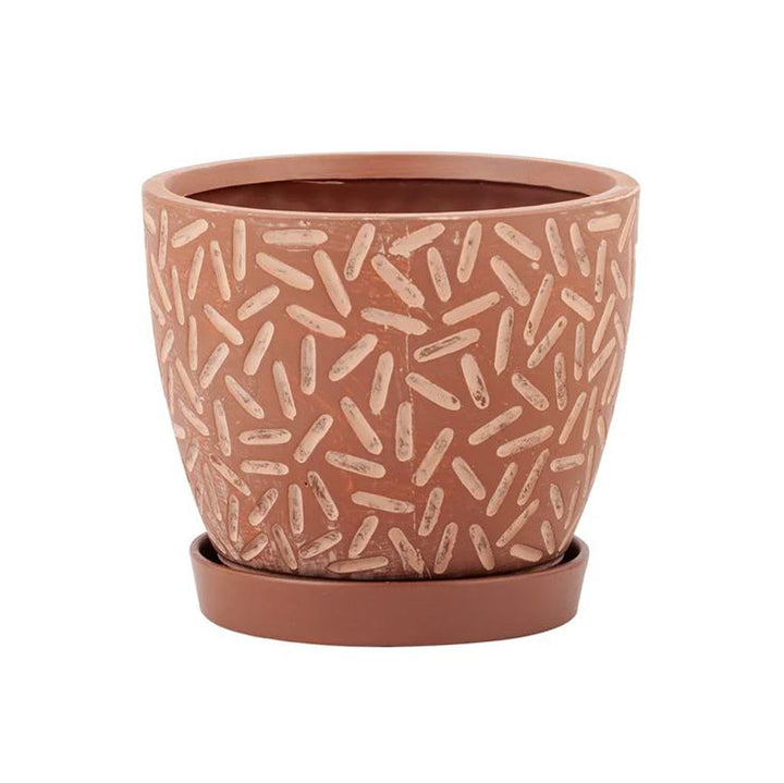 Napco, Clay Wash Pot W/Saucer