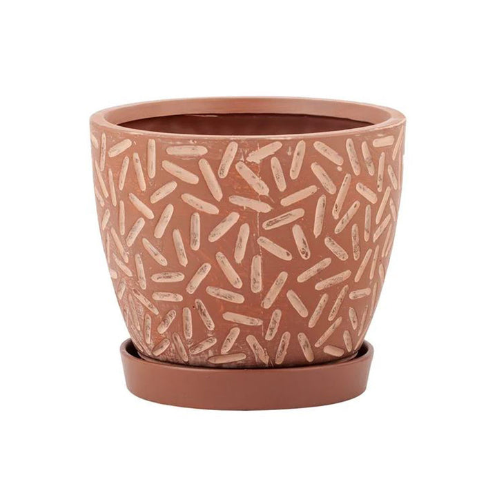 Napco, Clay Wash Pot W/Saucer