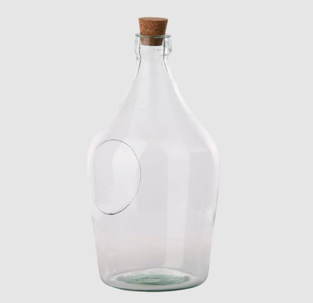 Esschert, Terrarium Bottle, Open Front Clear, Small
