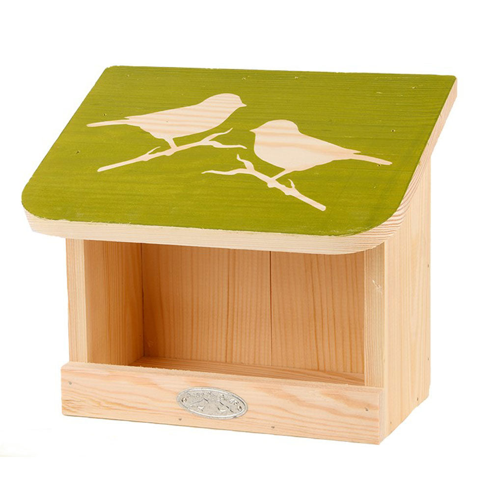 Esschert, Diapositive Wall Mounted Bird Feeder, Wood