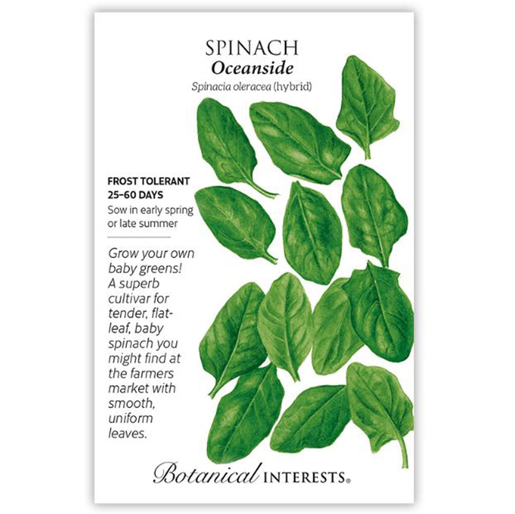 Botanical Interests, Spinach, Oceanside Hybrid