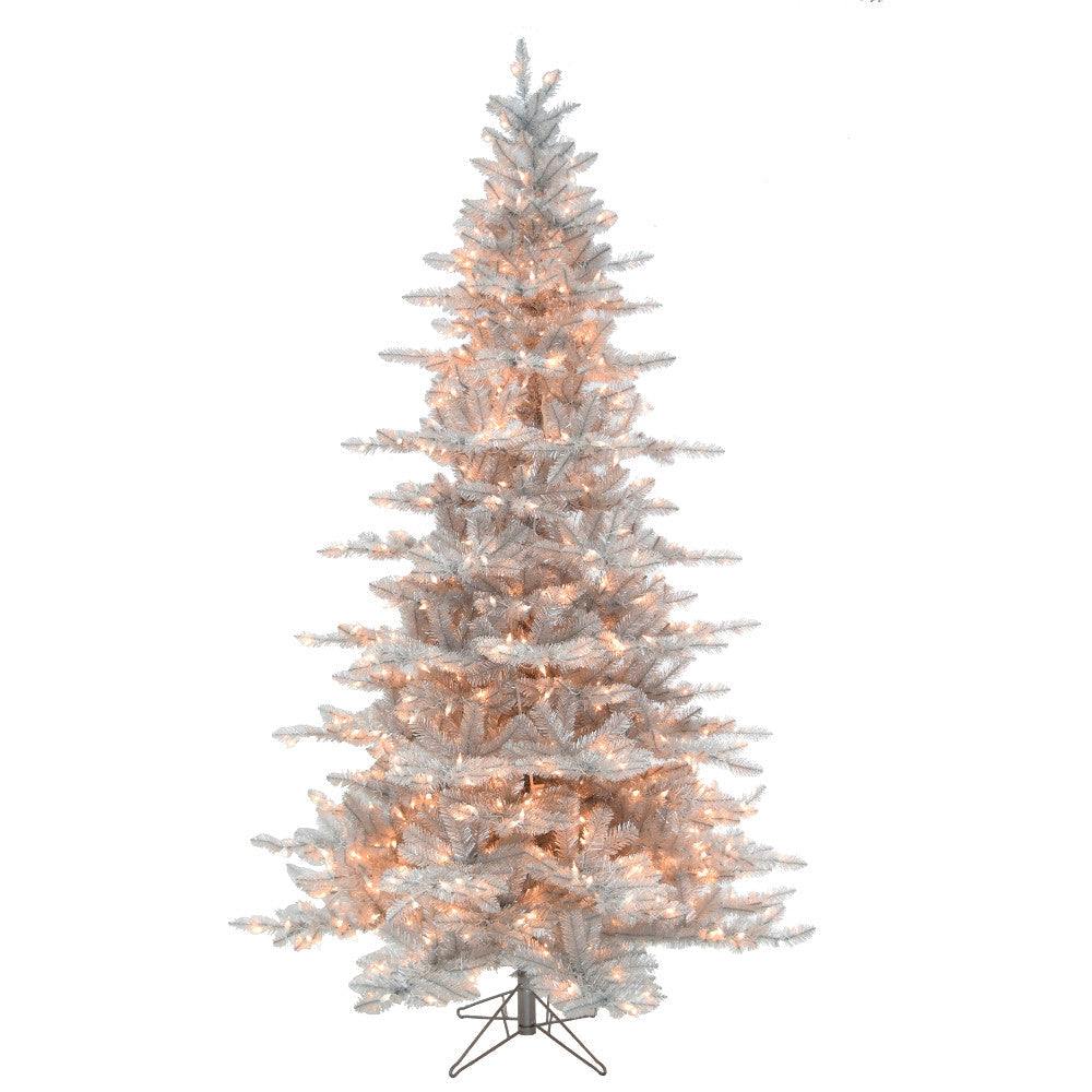 Matte Silver 7.5ft Tree Clear