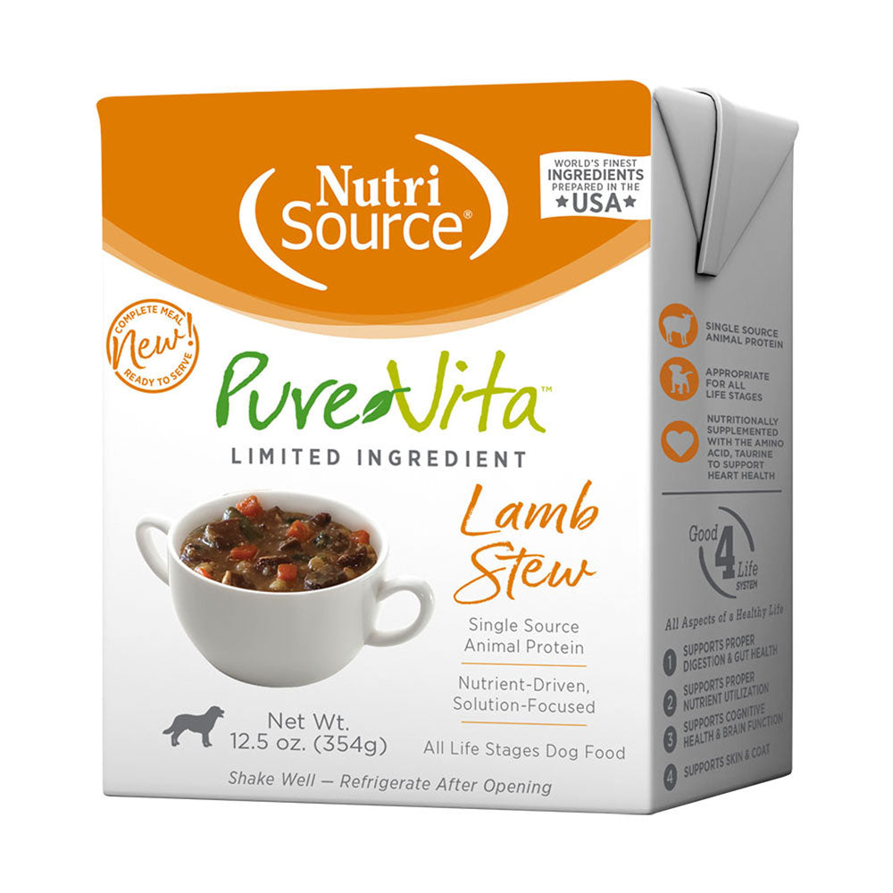 Pure Vita, Grain Free Lamb Stew, 12.5 oz. Can