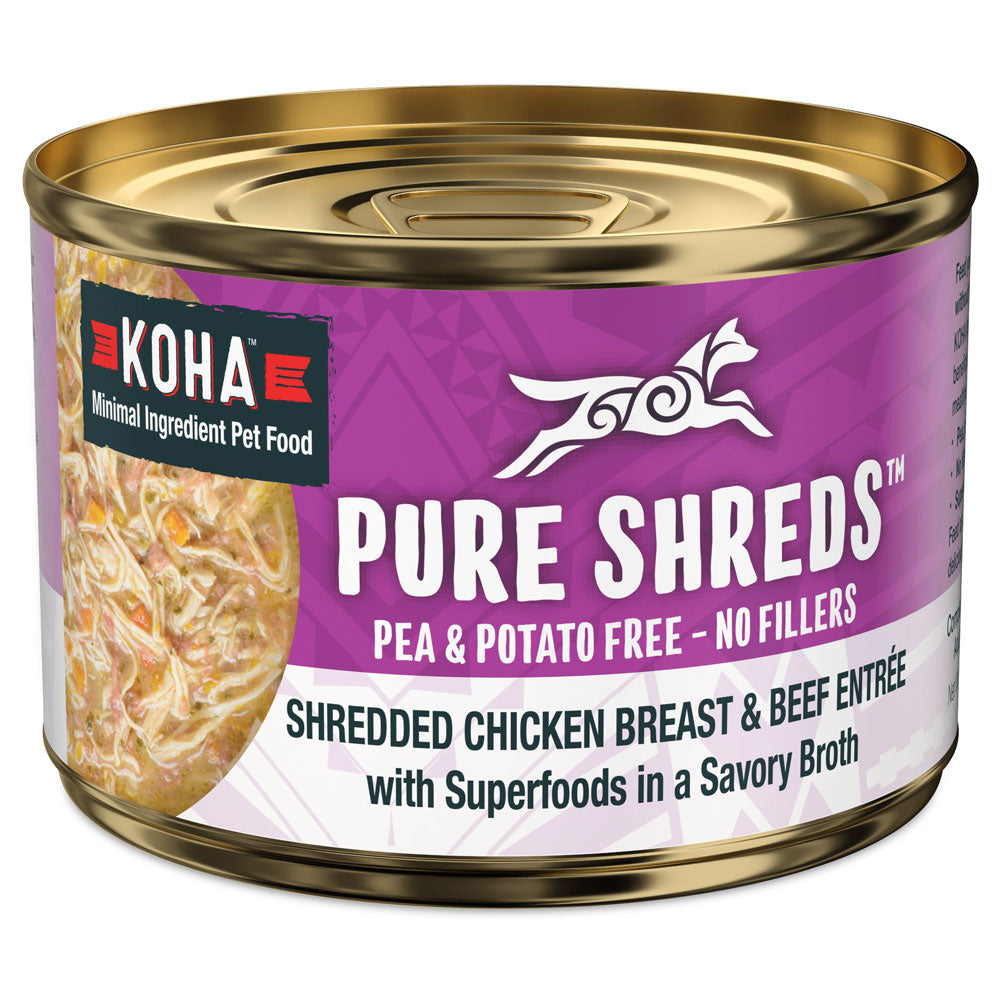 Koha, GF Shredded Chicken & Beef, 5.5 oz.