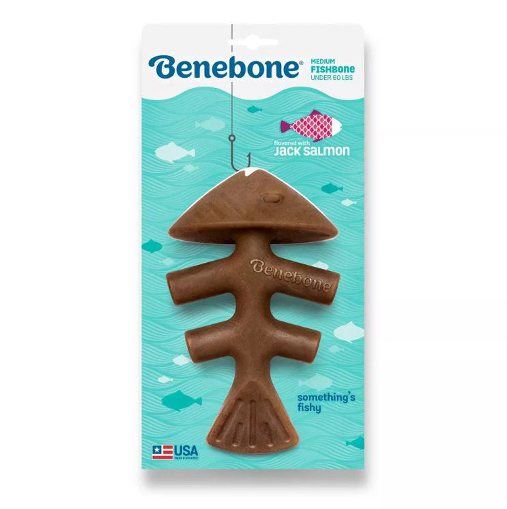 Benebone, Fishbone, Salmon, Medium