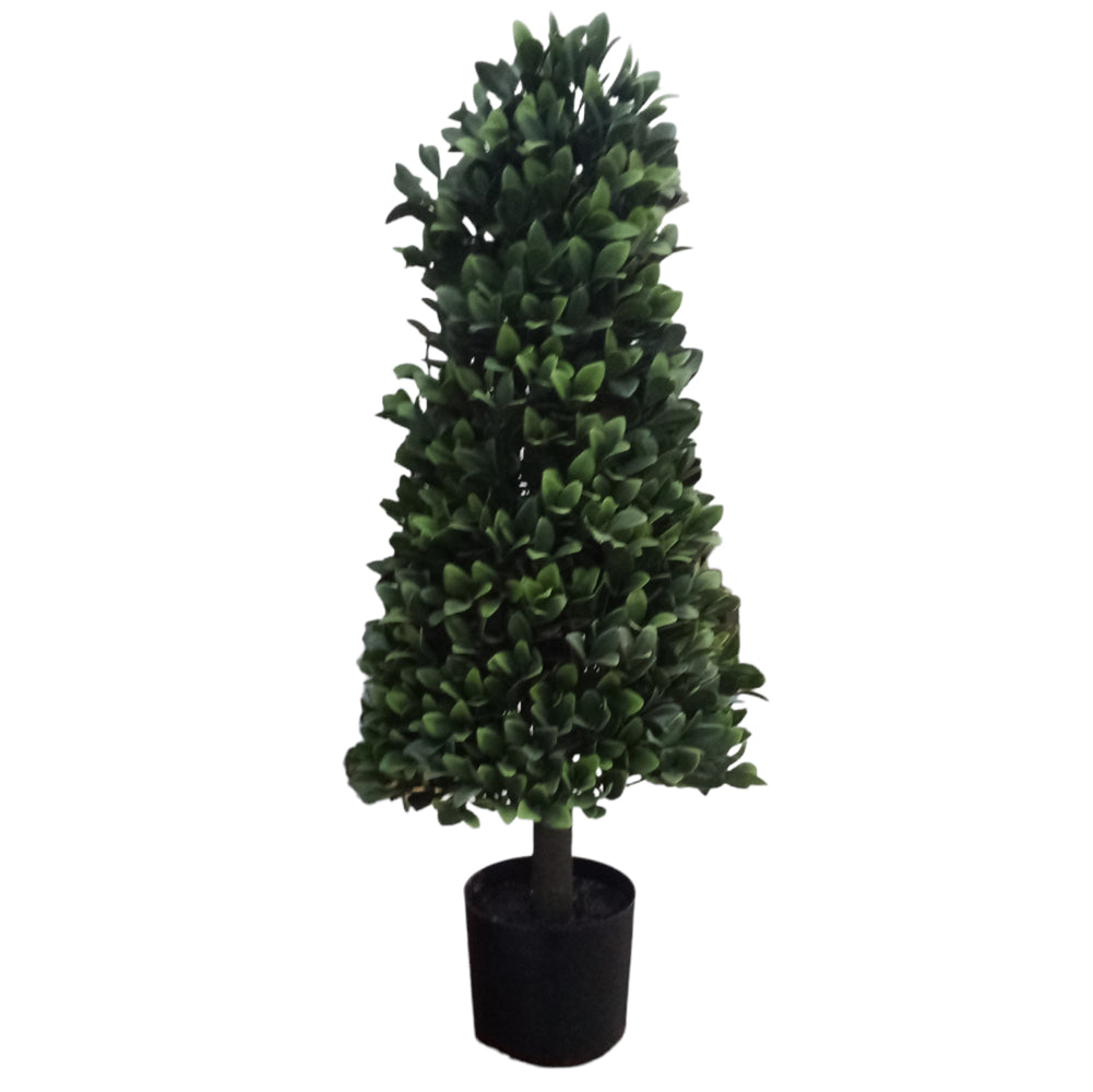Direct Export, Winter Boxwood Cone Topiary, 25"