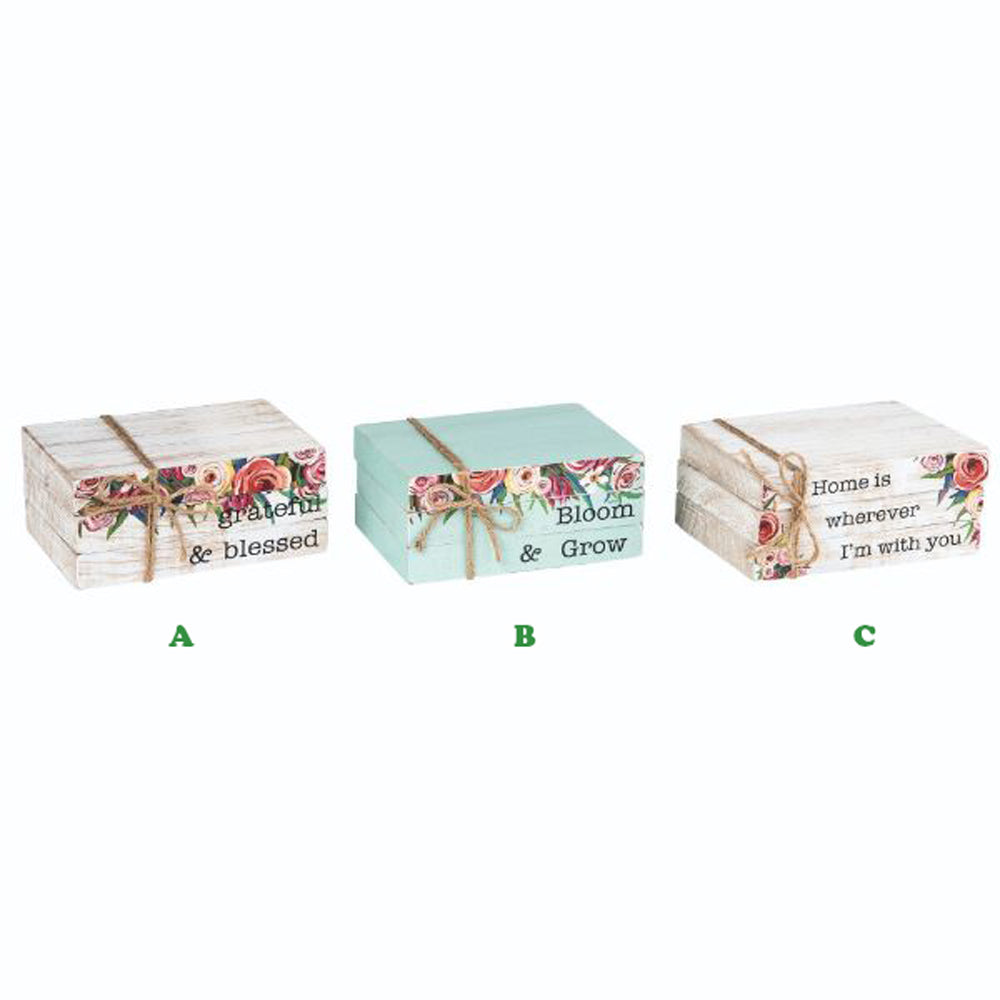 Transpac, Cottage Book Stack Decor, Assorted and Sold Separately