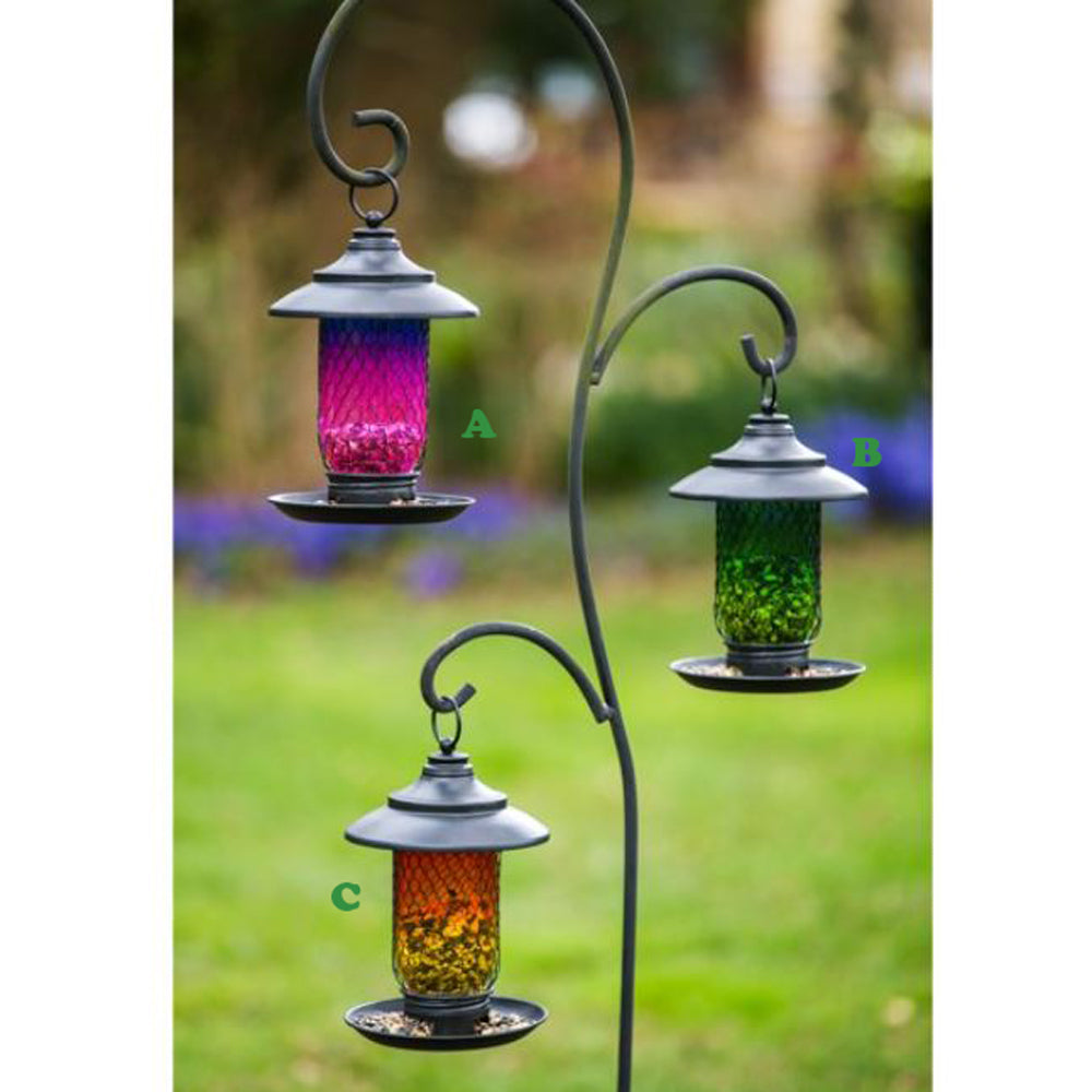 Evergreen Flag Enterprises, Glass/Metal Bird Feeder, Assorted and Sold Separately
