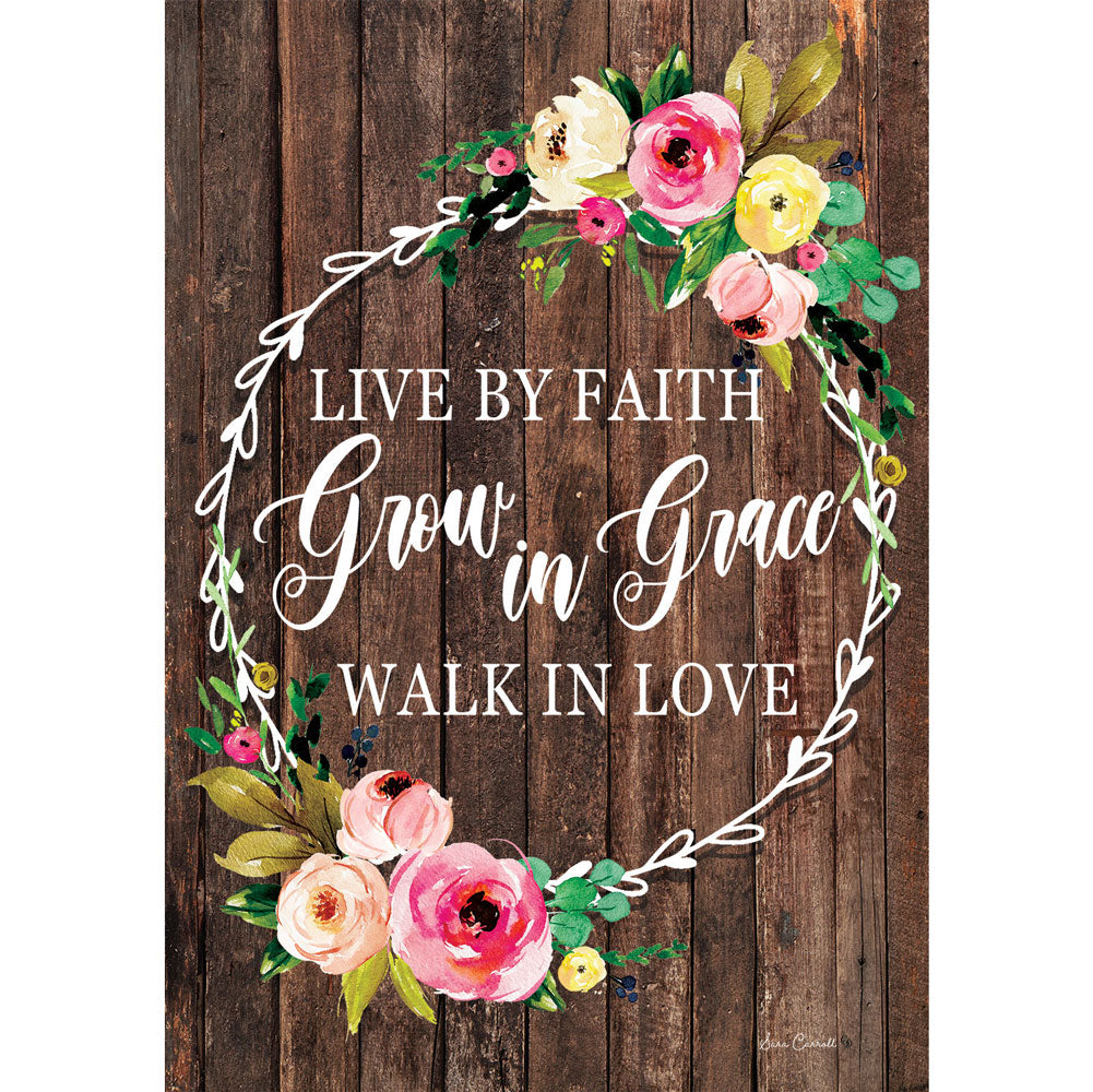 Custom Decor, Live by Faith Flag