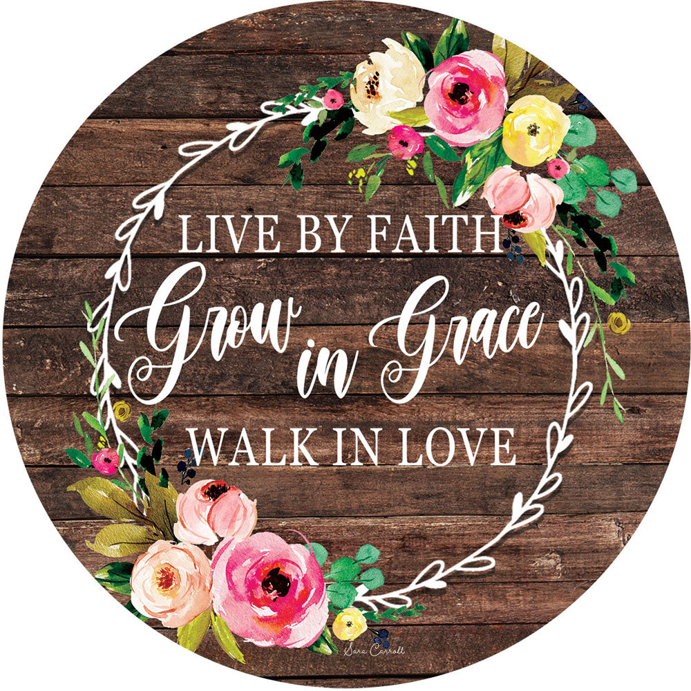 Custom Decor, Live by Faith, Accent Magnet
