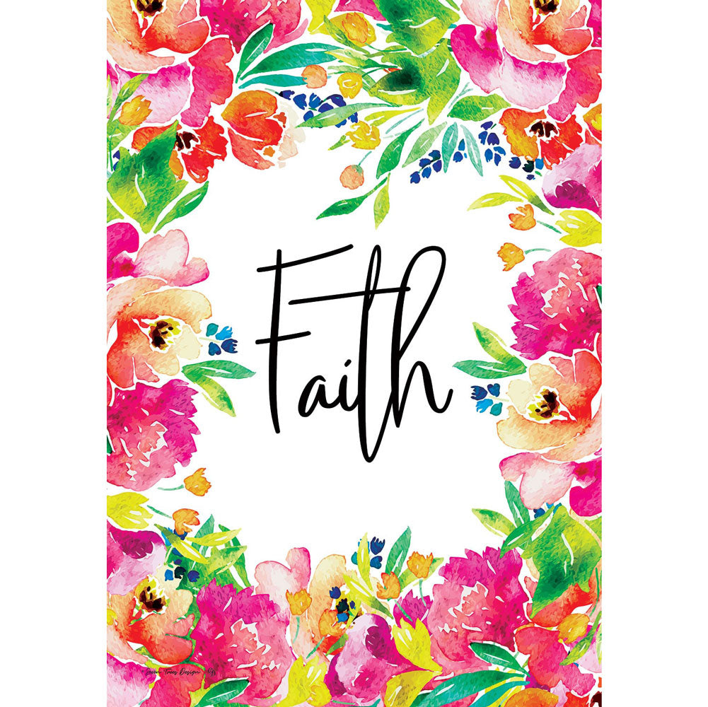 Custom Decor, Faith Garden Flag