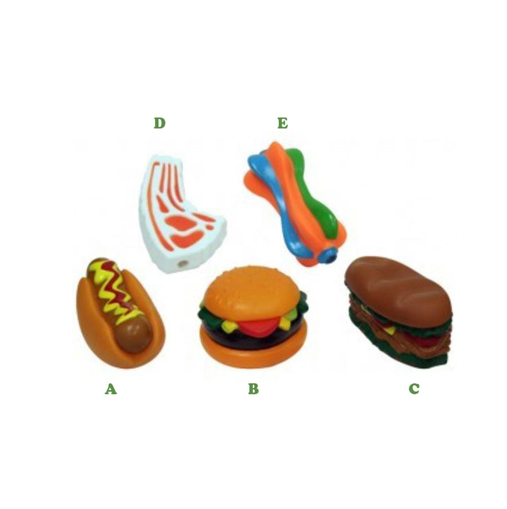 Ethical Pet, Vinyl Food Toys, Small, Assorted & Sold Separately