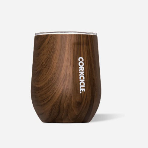 Corkcicle, Stemless Cup- Walnut Wood