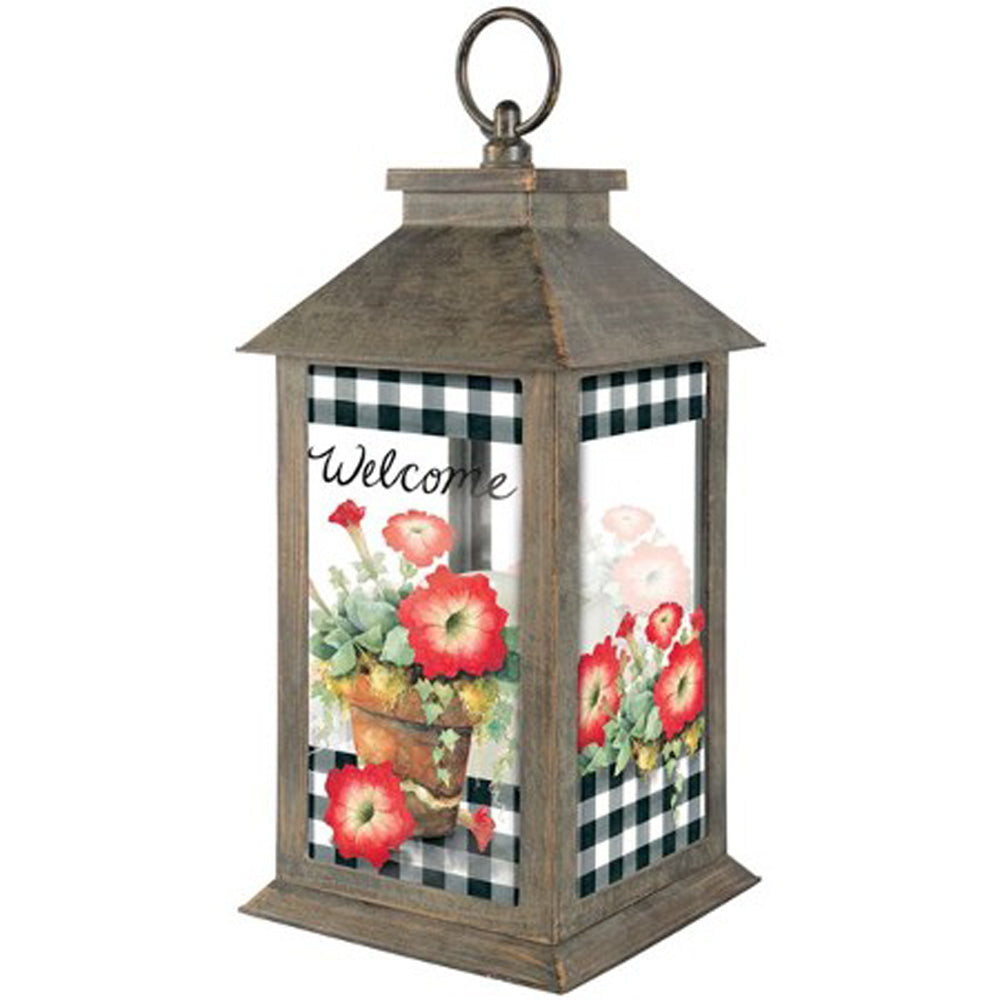 Carson Home Accents, Pretty Petunia Lantern