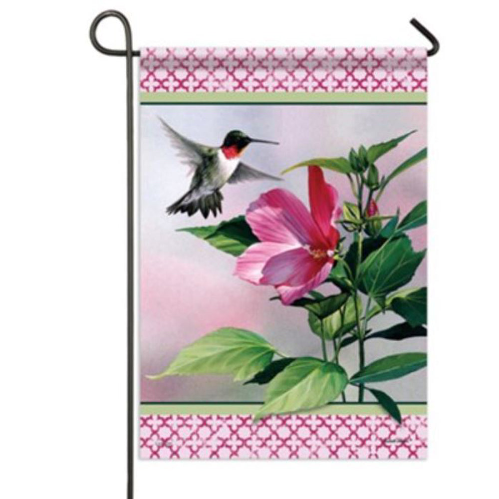 Carson Home Accents, Hibiscus Hummingbird Garden Flag