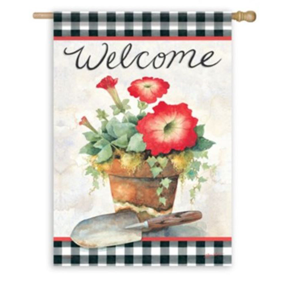 Carson Home Accents, Pretty Petunia Flag
