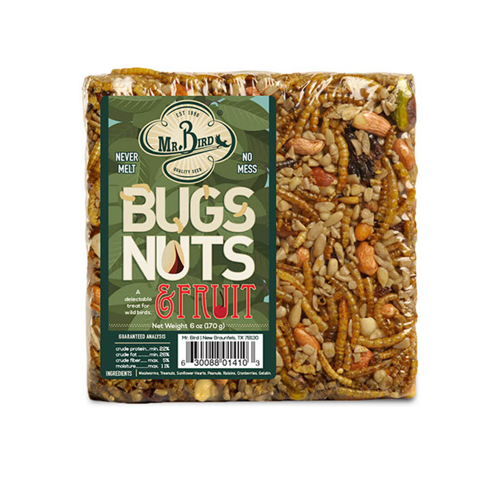 Mr. Bird, Bugs, Nuts, & Fruit Block, 8 oz.