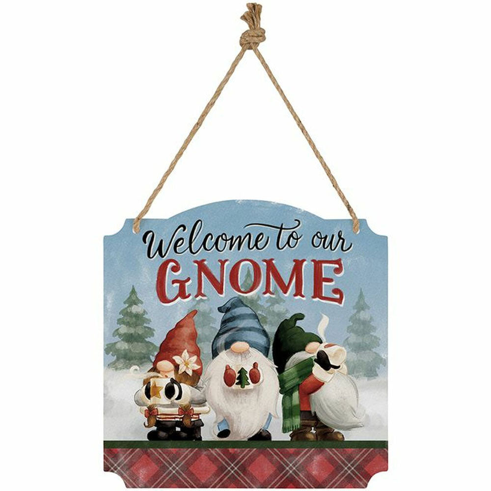 Carson, Our Gnome Metal Sign