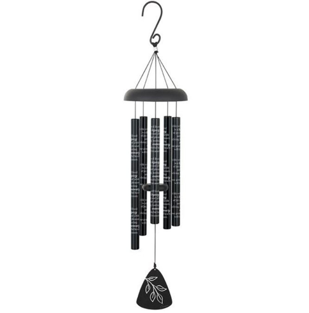 Carson, Life Well Lived 30" Black Wind Chime