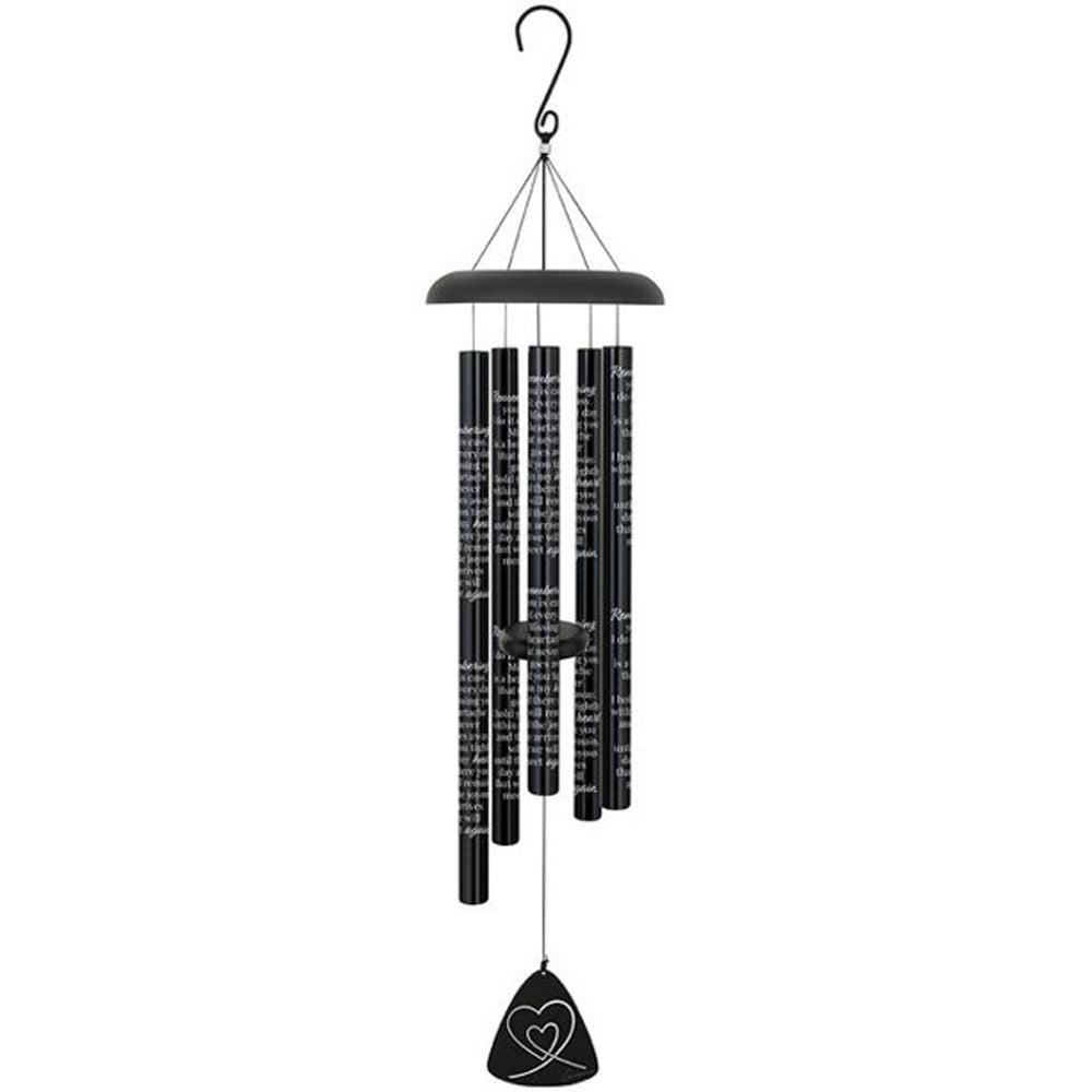 Carson, Remembering You 44" Black wind Chime